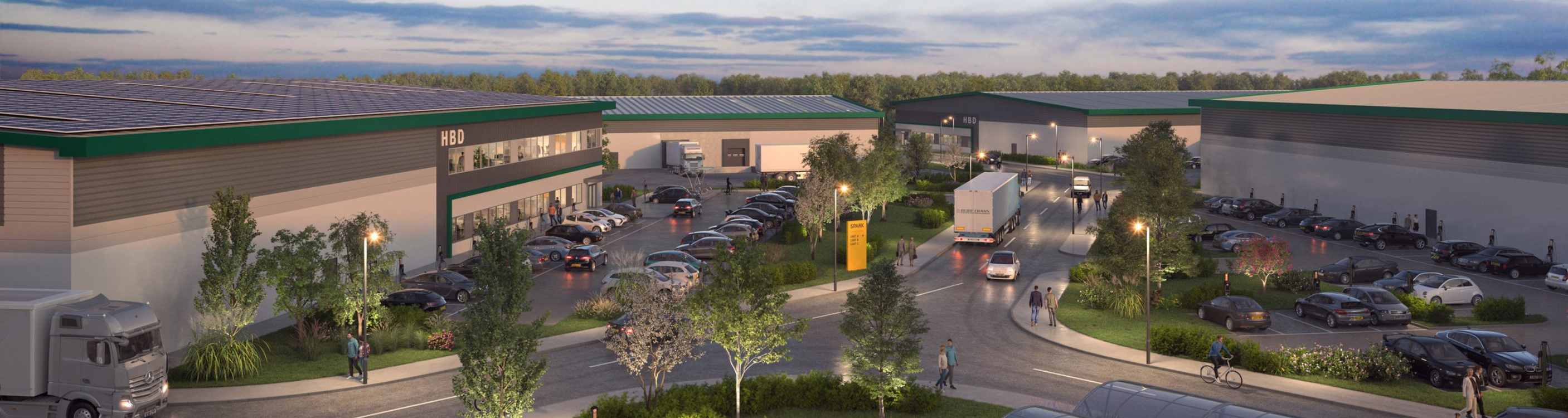 CGI of SPARK industrial estate