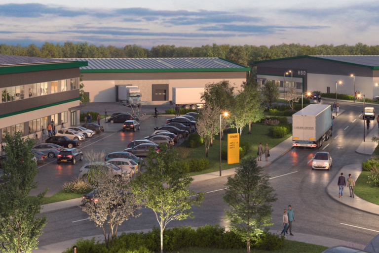 CGI of SPARK industrial estate