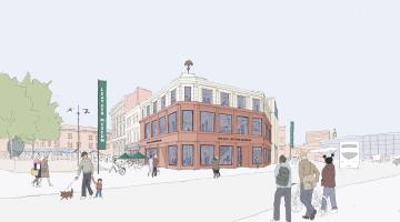 CGI of proposed new Walsall Leather Museum