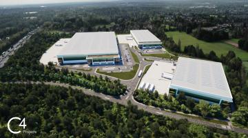 CGI aerial view of Total Park